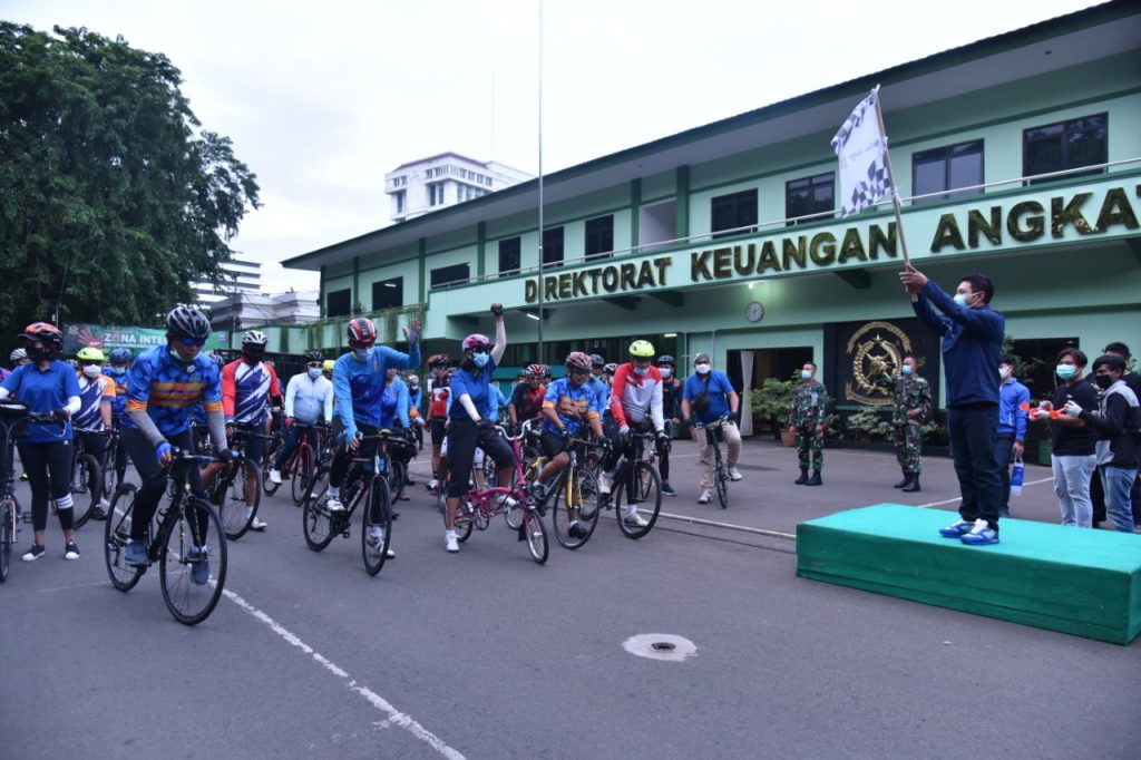 Jalin Silahturahmi Ditkuad Gowes Bareng BTN
