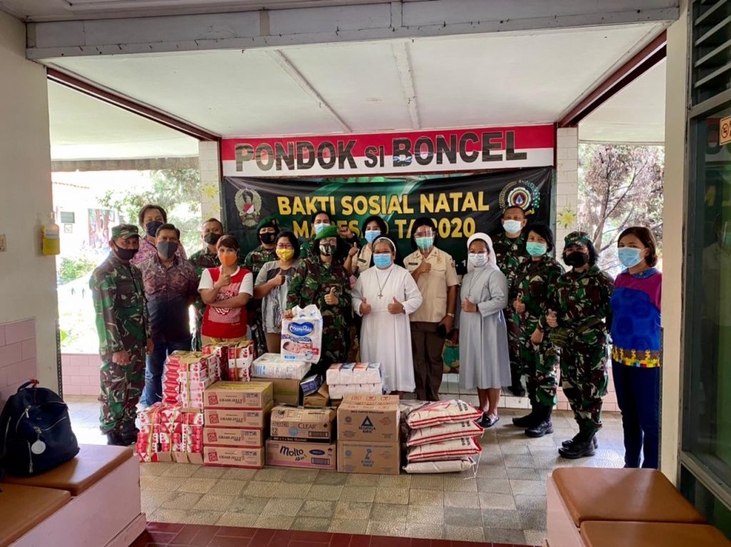 Mabesad Rayakan Natal Dengan Berbagi Kasih ke Beberapa Panti Asuhan