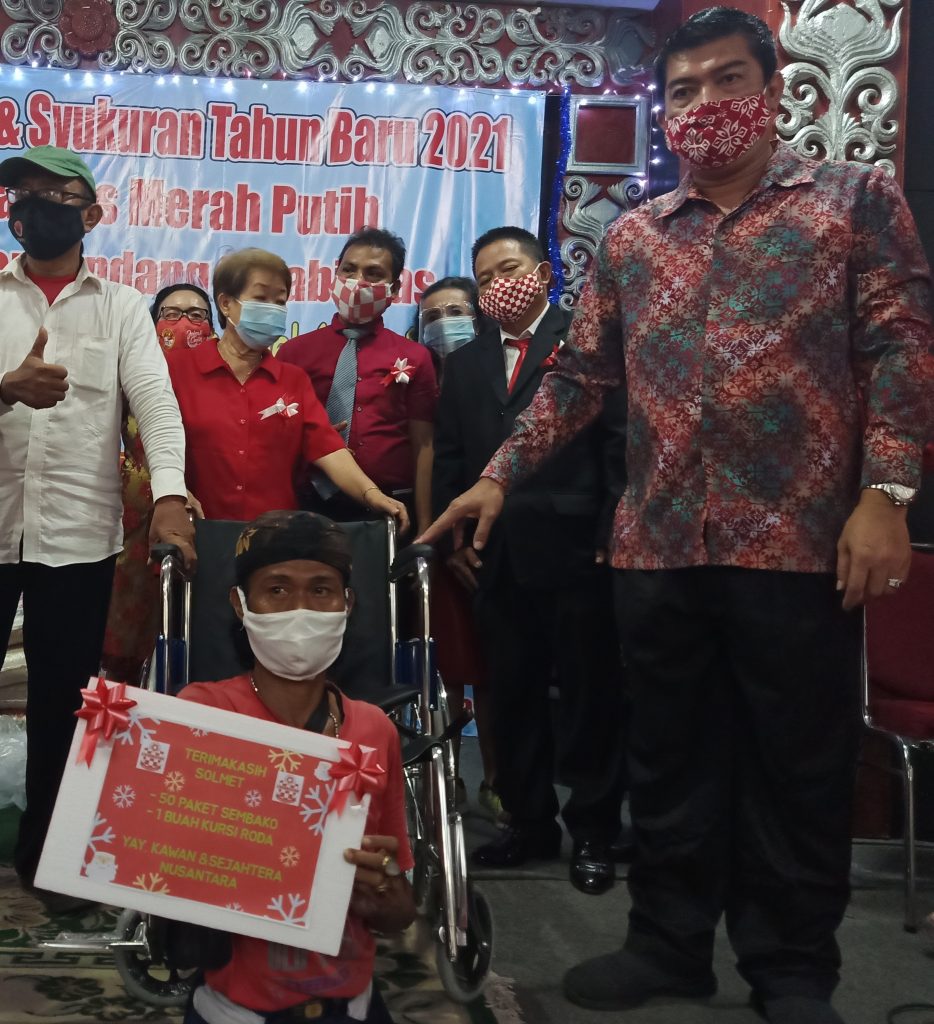 Solmet Kota Bekasi Rayakan Natal dan Syukuran Tahun Baru 2021 Bersama Penyandang Disabilitas