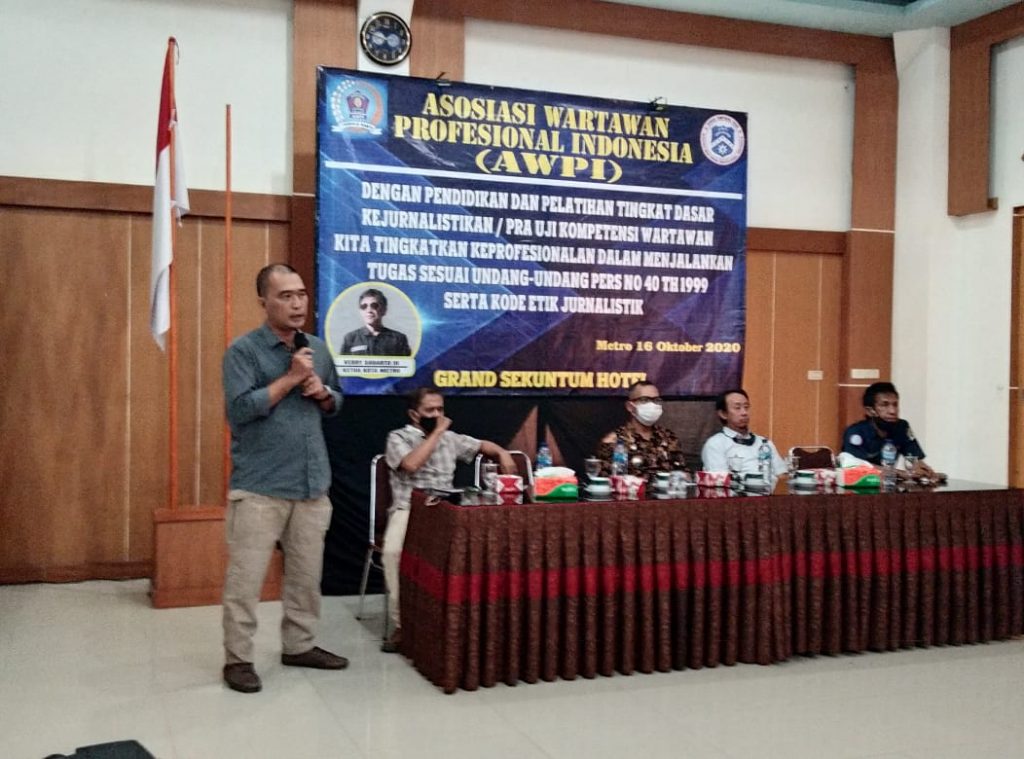 Ketum AWPI: Terapkan Produk Jurnalistik Sesuai UU Pers Dan Kej Di Pembukaan Pra UKW