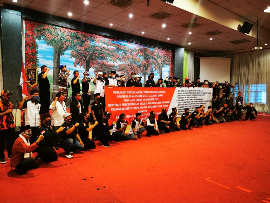 Anti Anarkisme, Elemen Masyarakat Di Jakarta Barat Menggelar Aksi Damai