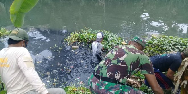 Giat Bersih Sungai Cikarang Hilir Oleh Sektor 20 Citarum Harum Subsektor 8 Koramil 10 Sukatani