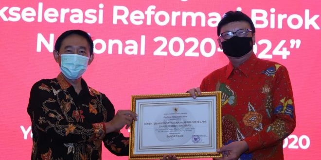 Penerapan Sistem Merit, Kementerian PANRB Raih Kategori Sangat Baik