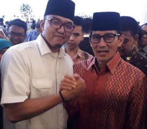 Foto pribadi : Amsori dan Sandiaga Uno