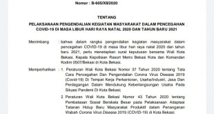 Intruksi Pelaksanaan Pengendalian Kegiatan Masyarakat dalam Pencegahan Covid-19