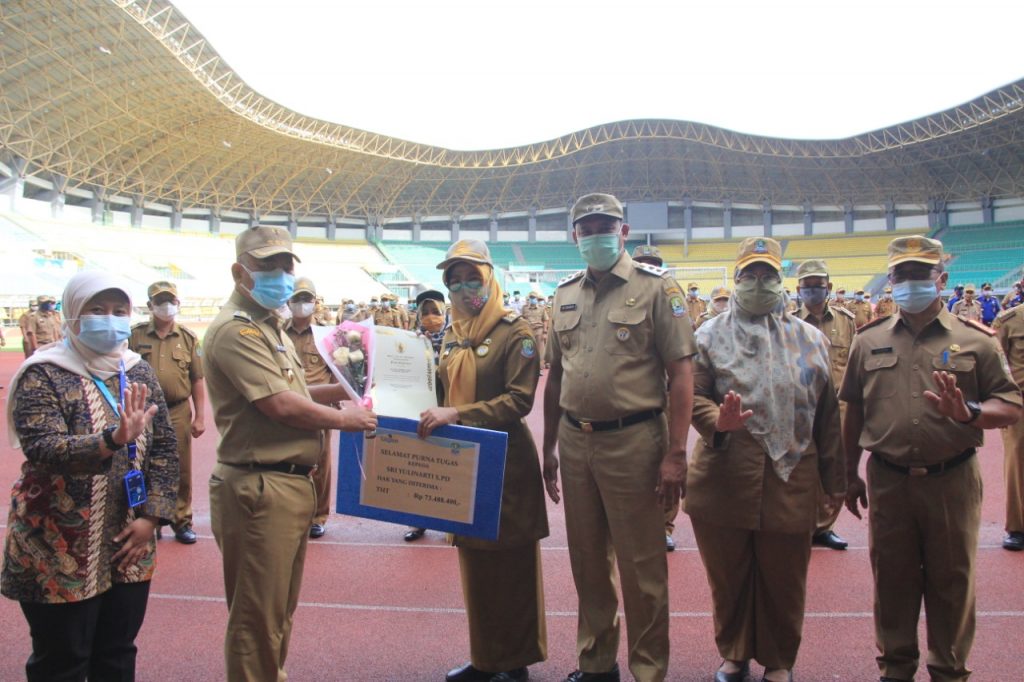 Apel Pagi di Sertai Penyerahan Rangkaian Penghargaan