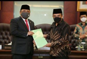 Foto : Prof. Dr. Warul Walidin AK,MA dan KH. Yaqut Cholil Qoumas/istimewa