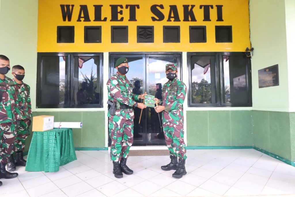 Kunjungi Yonif RK 644, Pangdam XII/Tpr Tegaskan Penerapan Protokol Kesehatan