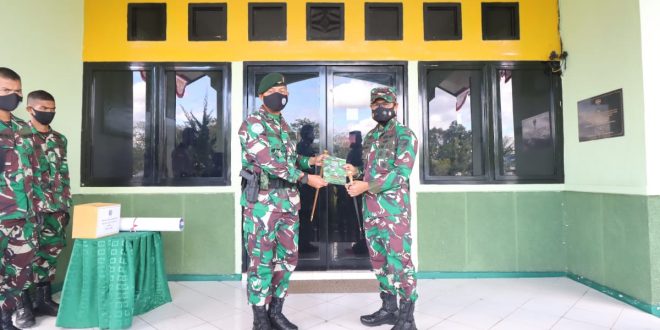 Kunjungi Yonif RK 644, Pangdam XII/Tpr Tegaskan Penerapan Protokol Kesehatan