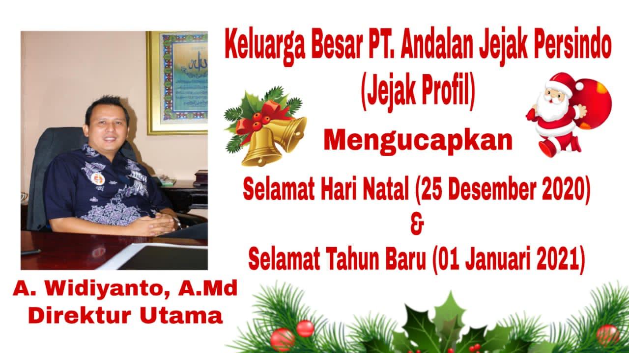 A. Widiyanto Ucapkan Selamat Hari Natal 2020 dan Tahun Baru 2021