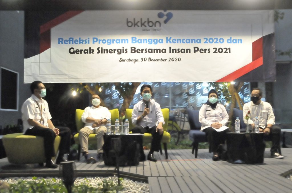 Refleksi Program Bangga Kencana 2020 dan Gerak Sinergis BKKBN Jatim Didukung Insan Pers 2021