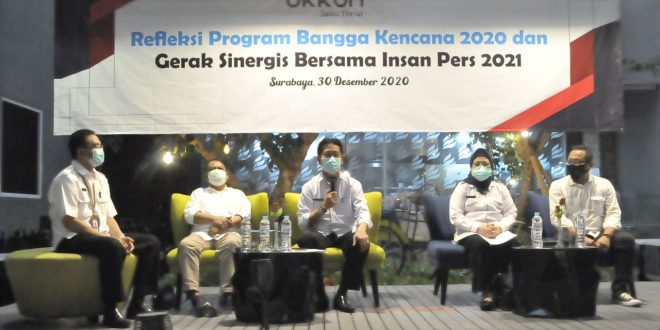 Refleksi Program Bangga Kencana 2020 dan Gerak Sinergis BKKBN Jatim Didukung Insan Pers 2021