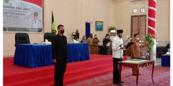 Bupati Lantik 220 Anggota BPD Yang Tersebar di 44 Desa Periode 2020-2026