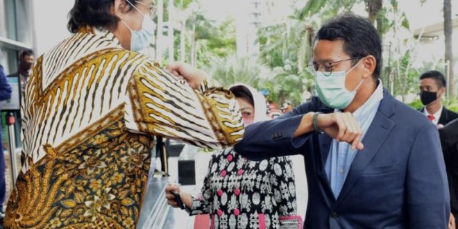 Menparekraf Sandiaga Uno saat Kunjungan ke Kantor Kadin di Jakarta, Selasa (29/12/20)