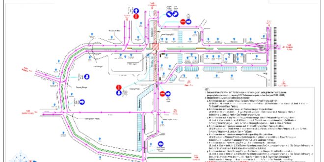 Selama Pemasangan Girder di Simpang BCP Arus Lalu Lintas Dialihkan