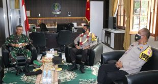 Perkuat Sinergitas TNI-Polri, Kapolda Banten Silaturahmi ke Makorem 064/MY