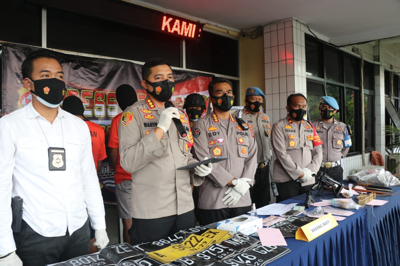 Tidak Sampai 24 Jam, Polresta Tangerang Amankan Tiga Sindikat Curanmor