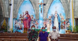 Pererat Silaturahmi Dengan Tokoh Agama, Kabintal Cenderawasih Kunjungi Gereja Katedral Jayapura