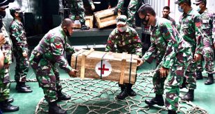 Tiga Kapal TNI AD Angkut Bantuan Kemanusiaan Menuju Kalsel dan Sulbar