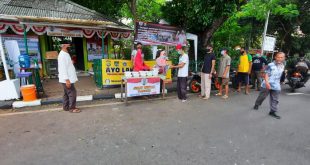 Polsek Metro Gambir bagikan Sembako kepada anak Yatim di Kampung Tangguh Cideng, Gambir
