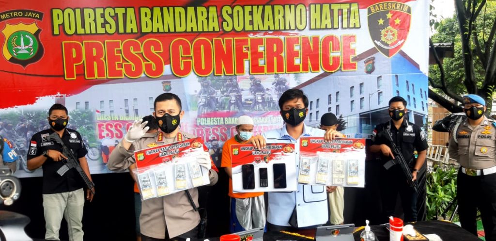 Polresta Bandara Soekarno Hatta Ungkap Kasus Peredaran Mata Uang Asing