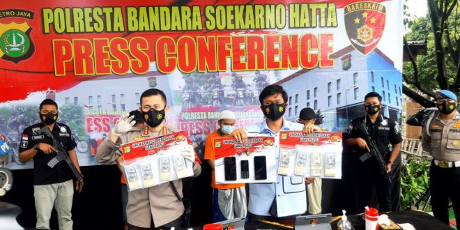 Polresta Bandara Soekarno Hatta Ungkap Kasus Peredaran Mata Uang Asing