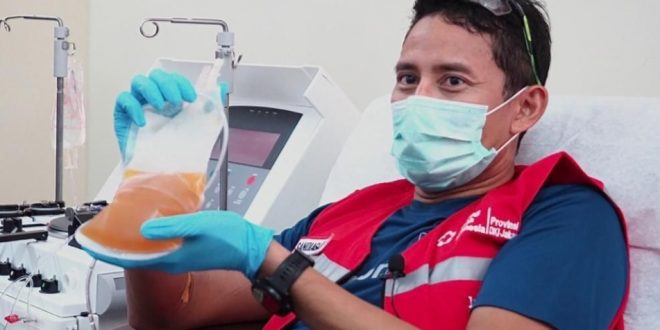 Penyintas Covid-19 Sandiaga Uno Donor Plasma Konvalesen