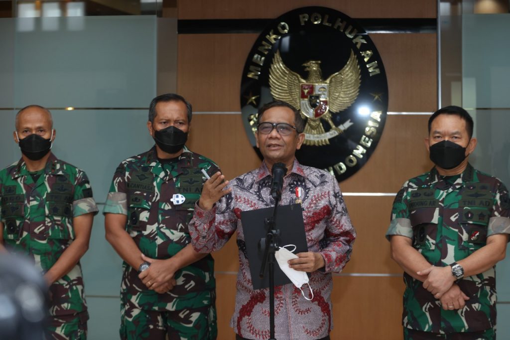 Didampingi Dua Pangdam, Kasad Temui Menko Polhukam RI