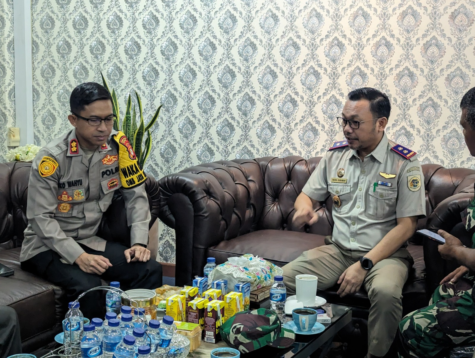 Kepala BPN Kota Depok Indra Gunawan di sela-sela kegiatan penandatanganan pakta integritas yang juga dihadiri Forkopimda Kota Depok, Senin, 26 Februari 2024. (Foto: Dok/BPN Kota Depok)