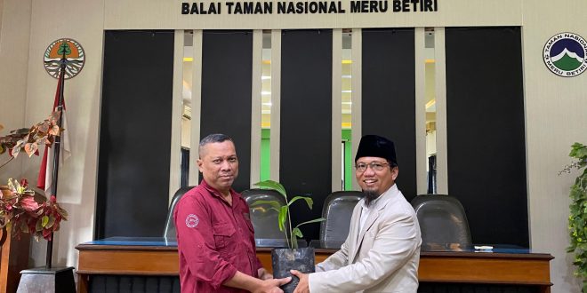 PT Mitratani Dua Tujuh menyerahkan bantuan berupa 165 bibit aren