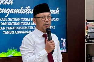 Kepala BPN Kota Palangka Raya Indra Gunawan