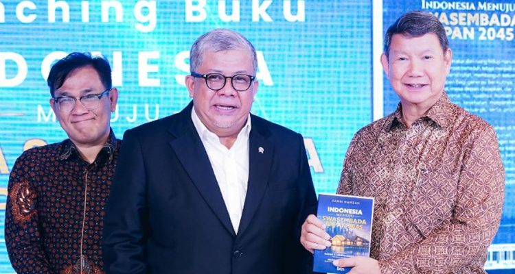 Wakil Menteri Perumahan dan Kawasan Permukiman (PKP) Fahri Hamzah meluncurkan buku Indonesia Menuju Swasembada Papan 2045 di Jakarta Selatan, Kamis, 21 Mei 2026.